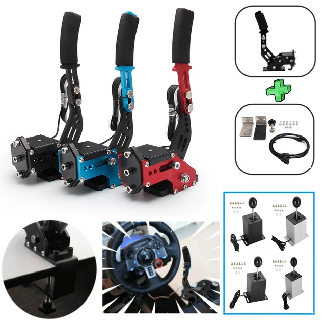 USB Handbrake with Clamp and H Shifter Fit Logitech G29 T300RS/GT Steering Wheel