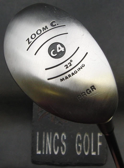 PRGR Zoom C C4 Maraging 22° 4 Hybrid Regular Graphite Shaft Golf Pride Grip PRGR Zoom C C4 Maraging 22° 4 Hybrid Regular Graphite Shaft Golf Pride Grip