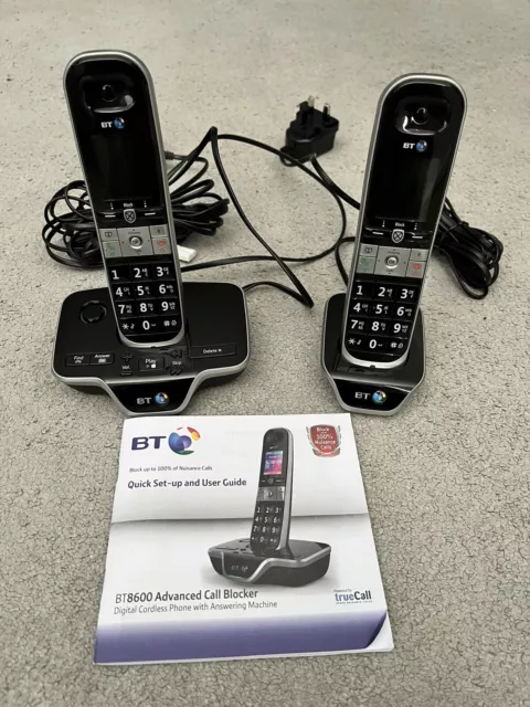 Bt 8600 Advanced Call Blocker Twin Digital Cordless Phone + Answering Machine