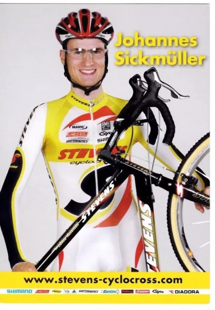 CYCLISME carte cycliste JOHANNES SICKMULLER équipe STEVENS-CYCLOCROSS