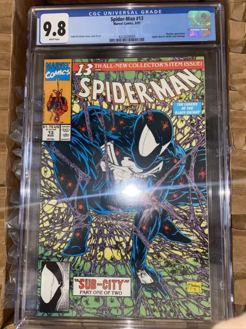 Spider-Man #13 CGC 9.8 NM+ WP Todd McFarlane 1991 Marvel Comics