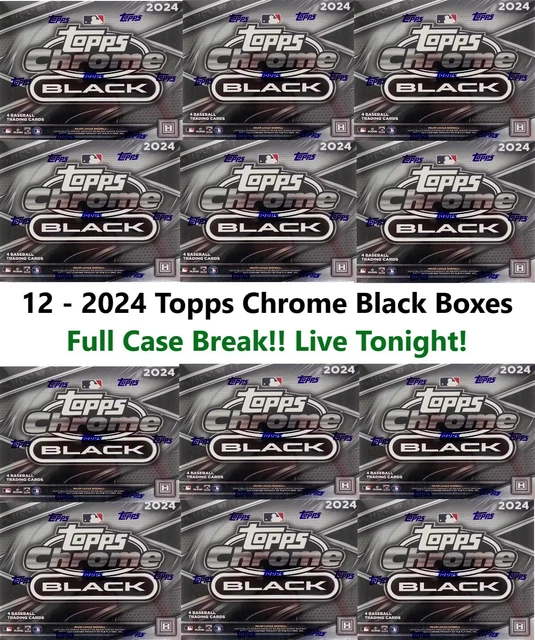 CINCINNATI REDS BREAK 731 x12 2025 TOPPS CHROME BLACK Hobby Box FULL