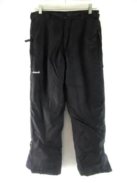 Ski Gear Youth Size Large Black Snow Pants Ski Sporting Goods Nylon Zip Ankle
