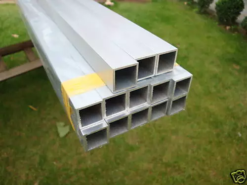 Aluminium Vierkant Rohr 20 x 20 x 1,5 mm  eloxiert