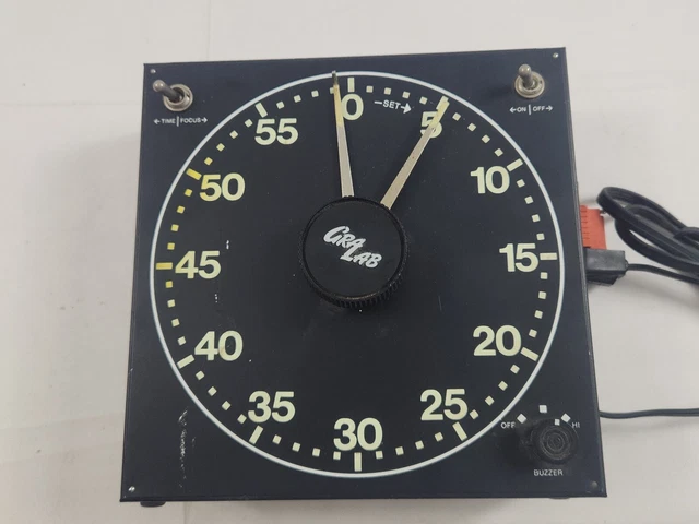 Temporizador de fotos vintage Gra Lab modelo 300 brillo cuarto oscuro fotografía funciona Rs9