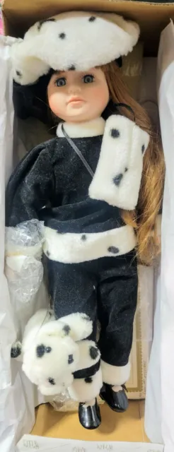 The Heritage Signature Collection "Danielle" Dalmation Doll(porcelain) Orig Box
