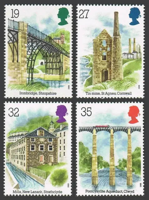 Great Britain 1280-1283, MNH. Mi 1206-1209. Industrial Archaeology, 1989. Bridge