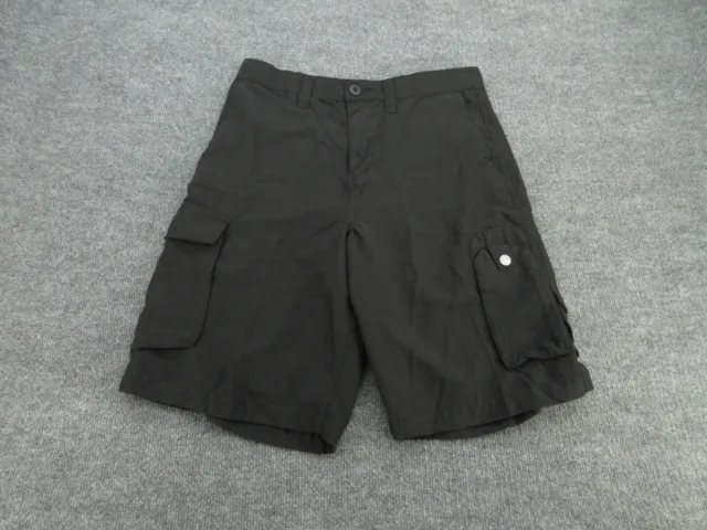 Tony Hawk Shorts Adult 30 Black Solid Cargo Skate Board Pocket Pants Mens 30