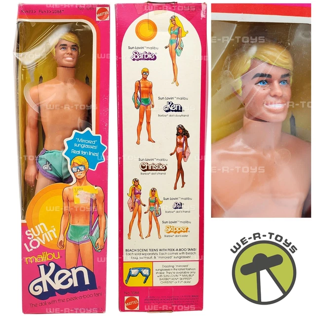 Barbie 1975 Malibu Ken Fabriqué aux Hong Kong NRFB - FR