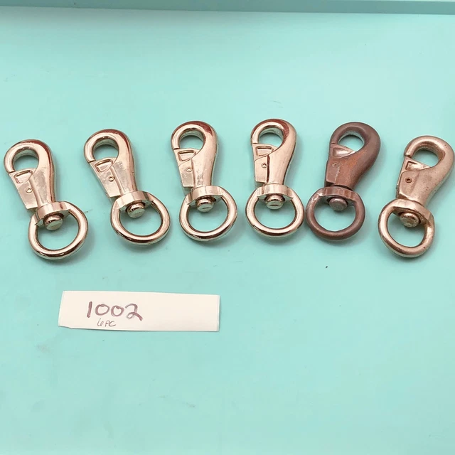 Swivel Round Eye Tie Snap, hardware rope replacement barn estate find 6 piece