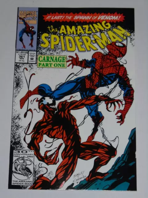 Amazing Spider-Man 361 1st App. "Carnage" Unread High Grade Marvel Comics Look