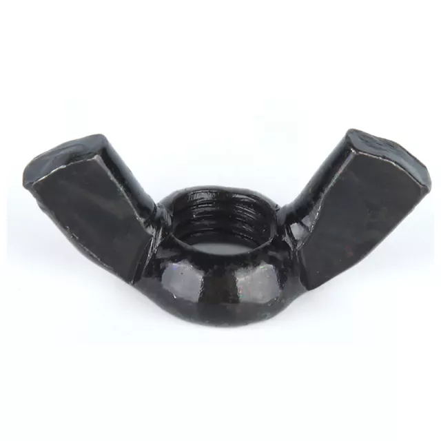 Wing Nuts Fit Bolts & Screws - Black Zinc Plated Steel M3 M4 M5 M6 M8 M10 M12