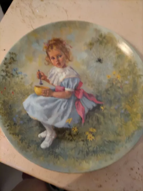 1981 Reco Little Miss Muffet By John McClelland Mother Goose Series Plate