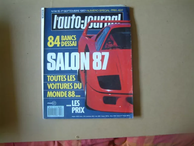 Revue L Auto Journal Salon  1987*