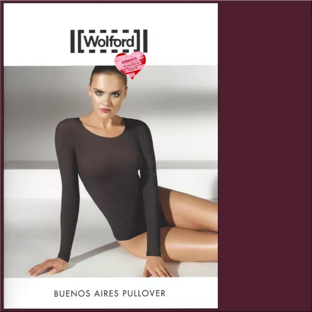 Wolford Buenos Aires Pullover • XS • dark orchid ... Rundhals-Ausschnitt