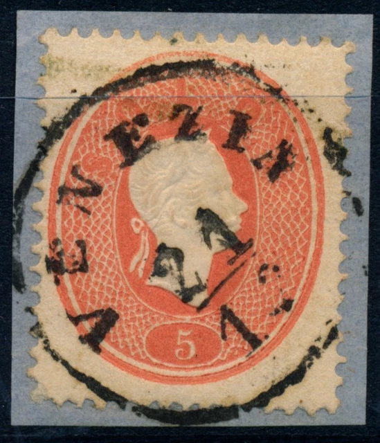LOMBARDEI-VENETIEN 1861 5sld. VENEZIA. Schön, attraktiv!