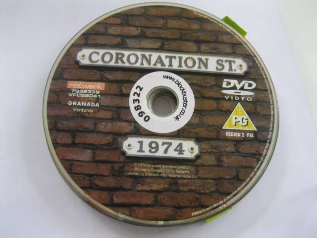 CORONATION STREET 1974 -  8 episodes - DISC ONLY {DVD}