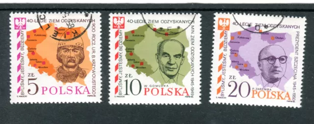 Briefmarken, Polen, Polska, Kpl Satz, Fi 2822-24, 1985, gestempelt