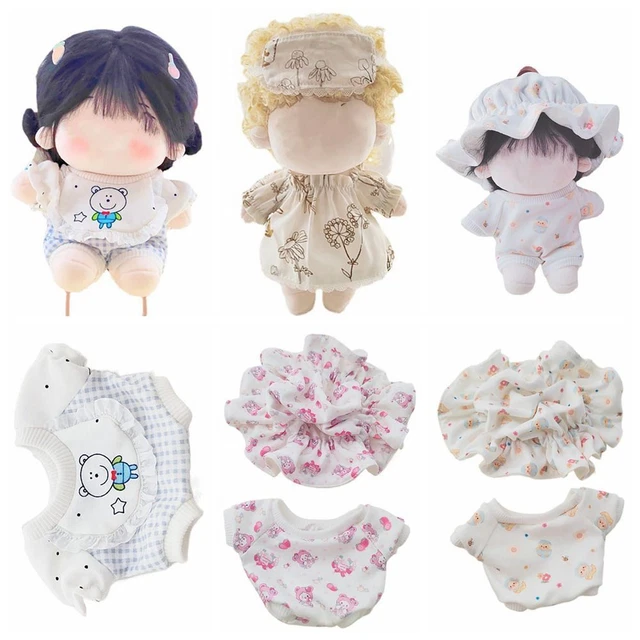 per bambole Set di occhiali da pigiama Vestiti per bambole 20cm Tute Tuta