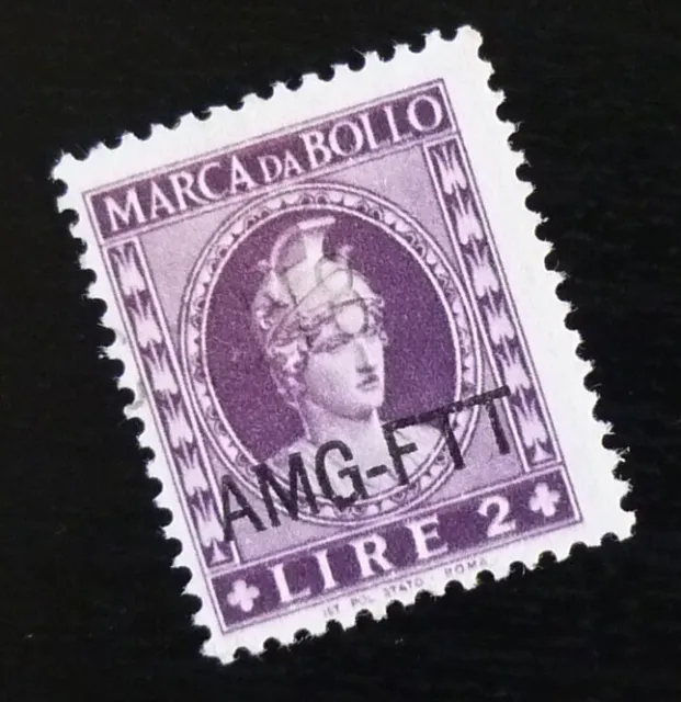 Italy Trieste Revenue Stamp 2 Lire US 2
