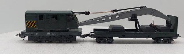 Lima 309058 Grue DB Avec Wagon Support Chemins De Fer Allemands Échelle