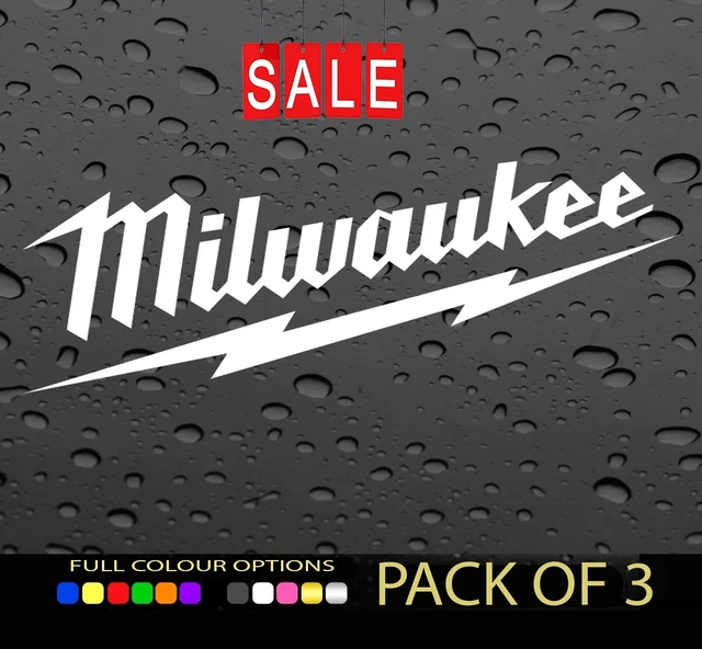 thumbnail image 2 of Pack Of 4 Milwaukee Tool Vinyl Decal Stickers 6x2.5 Inches For Tool Box Truck Window Car 2 of 3