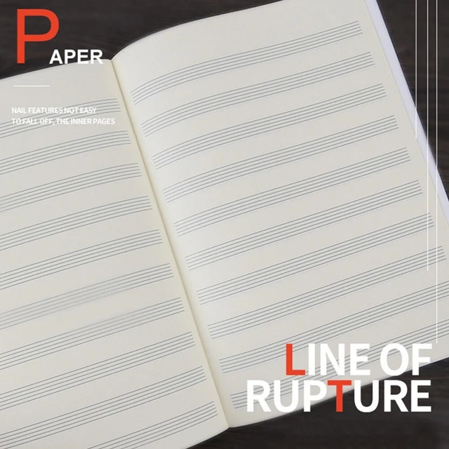 Music Notebook Blank Music Notebook Staff Writing Paper Accessories Blank