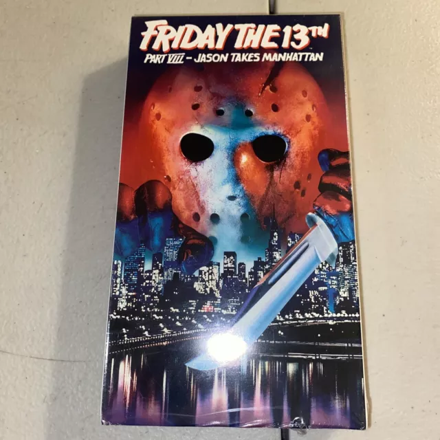 Friday The 13th Part 8 Jason Takes Manhattan VHS * SEALED * Orange Tab!