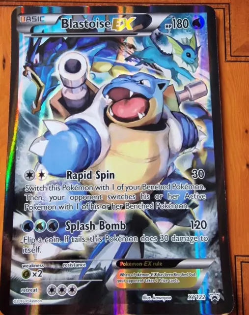 Pokemon TCG Jumbo Oversized Box Topper Card Blastoise  EX Promo XY122