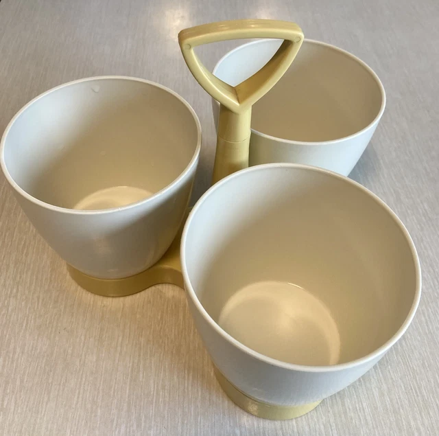 tupperware vintage condiment Server Four Piece Set No Lids or spoons