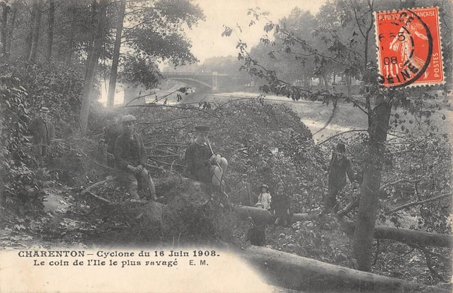 Cpa 94 Charenton / Cyclone Du 16 Juin 1908