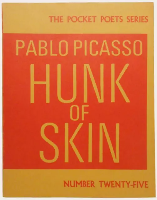 'Hunk Of Skin' Pablo Picasso, Serie De Poetas De Bolsillo 1968, Libros De Luces De La Ciudad, Papel