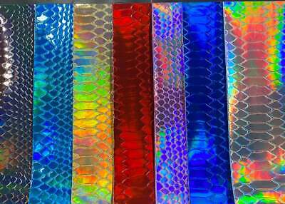 Embossed Holographic Cobra Hologram Glossy Fabric Material