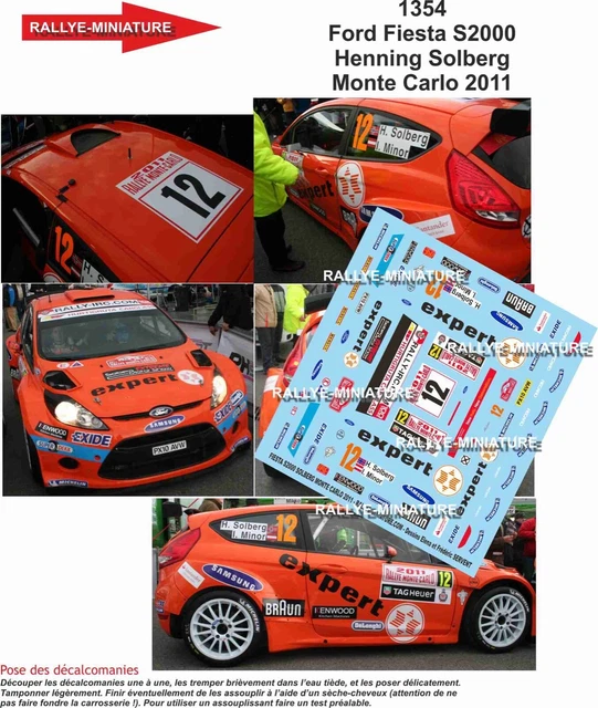 DECALS 1/24 FORD FIESTA R5 - #80 - BOLAND - RALLYE ADAC ALLEMAGNE 2017 - VV24083