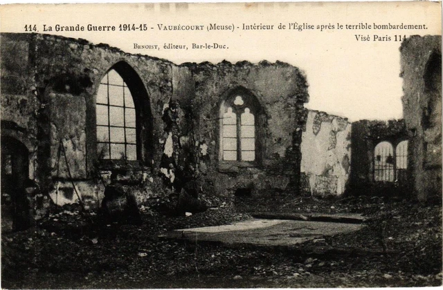 CPA Vaubécourt-Interior de l'Église after the terrible bombing (188091)