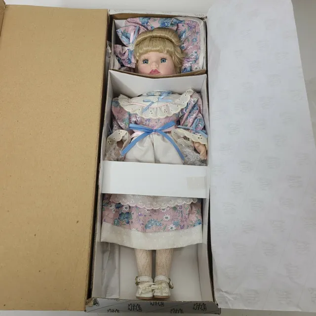 Heritage Signature Collection Porcelain Doll 17 Inch  Great Shape