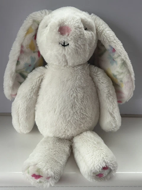 THE FARMHOUSE RACHEL Ashwell White Floral Eared Bunny Rabbit Large 16 ...