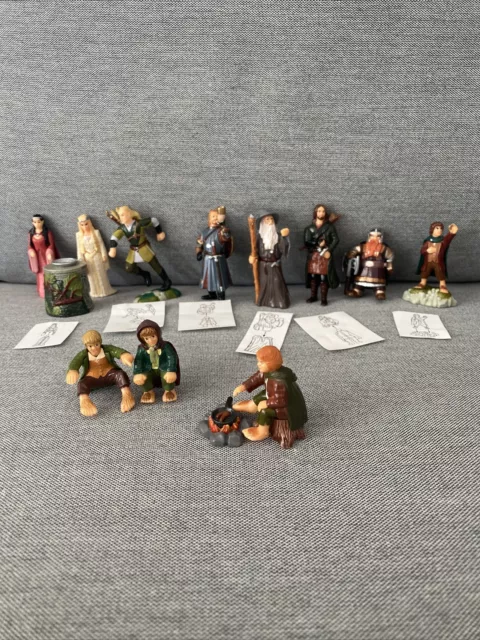 Der Herr der Ringe- die Gefährten Ü-Ei Figuren / Überraschungsei 2001 Komplett