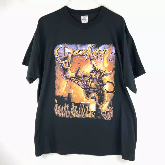 Vintage Ozzy Osbourne T Shirt Ozzfest 2002 Concert Tour Lineup Delta Adult XL