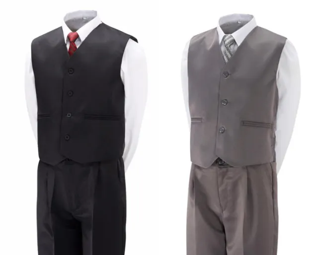 Incredibile abito reale per ragazzi 5 pezzi grigio matrimonio, nero da 6 m a 16 anni prezzo 39,99 3