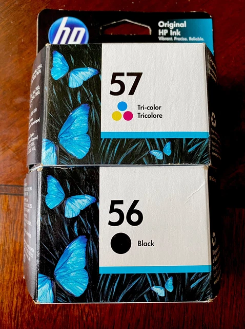 Genuine HP 56 Black 57 Color Ink Combo C9321FN C6657AN C6656AN Photosmart 7960