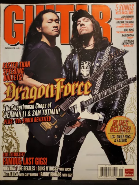 Guitar World Magazine November 2008 Dragonforce Herman Li Sam Totman