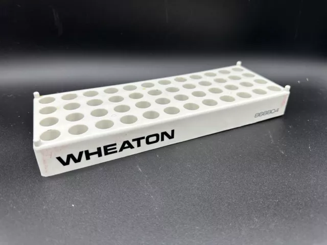 WHEATON Polypropylene 48-Position 15.5mm ID Vial Rack Holder 868804 (1/Pack)