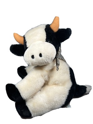 stuffed black cow