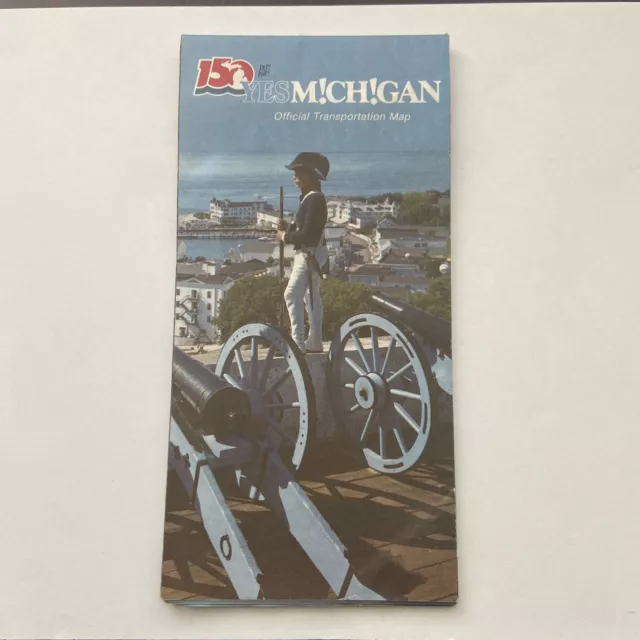 Vintage Official 1987 Michigan Highway State Road Map Excellent Condition Nice!