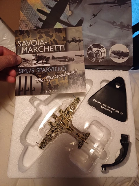 ATLAS EDITIONS SAVOIA-MARCHETTI SM.79 Sparviero, 1:144 Scale Diecast ...
