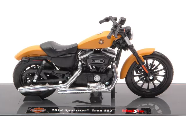 Miniature Moto Maisto 1:18 Harley Davidson Sportster Iron 883 Moteur Bike