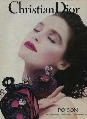 Perfume ad Dior Tendre Poison 1994 France Dior Publicité papier Parfum 
