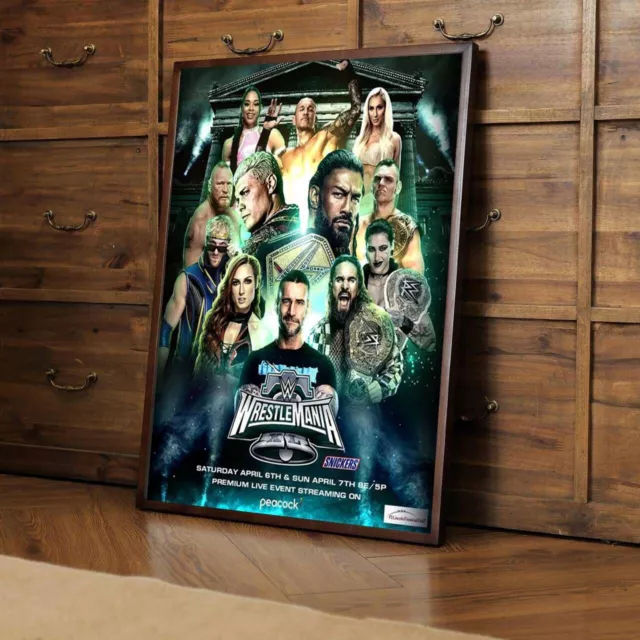 Wrestlemania 40 WWE Royal Rumble Raw Smackdown NXT poster