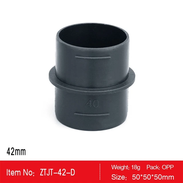 well2wellness Pièce en T noire avec 3 x filetage intérieur 1 1/2
